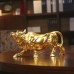  Real gold bull ornament